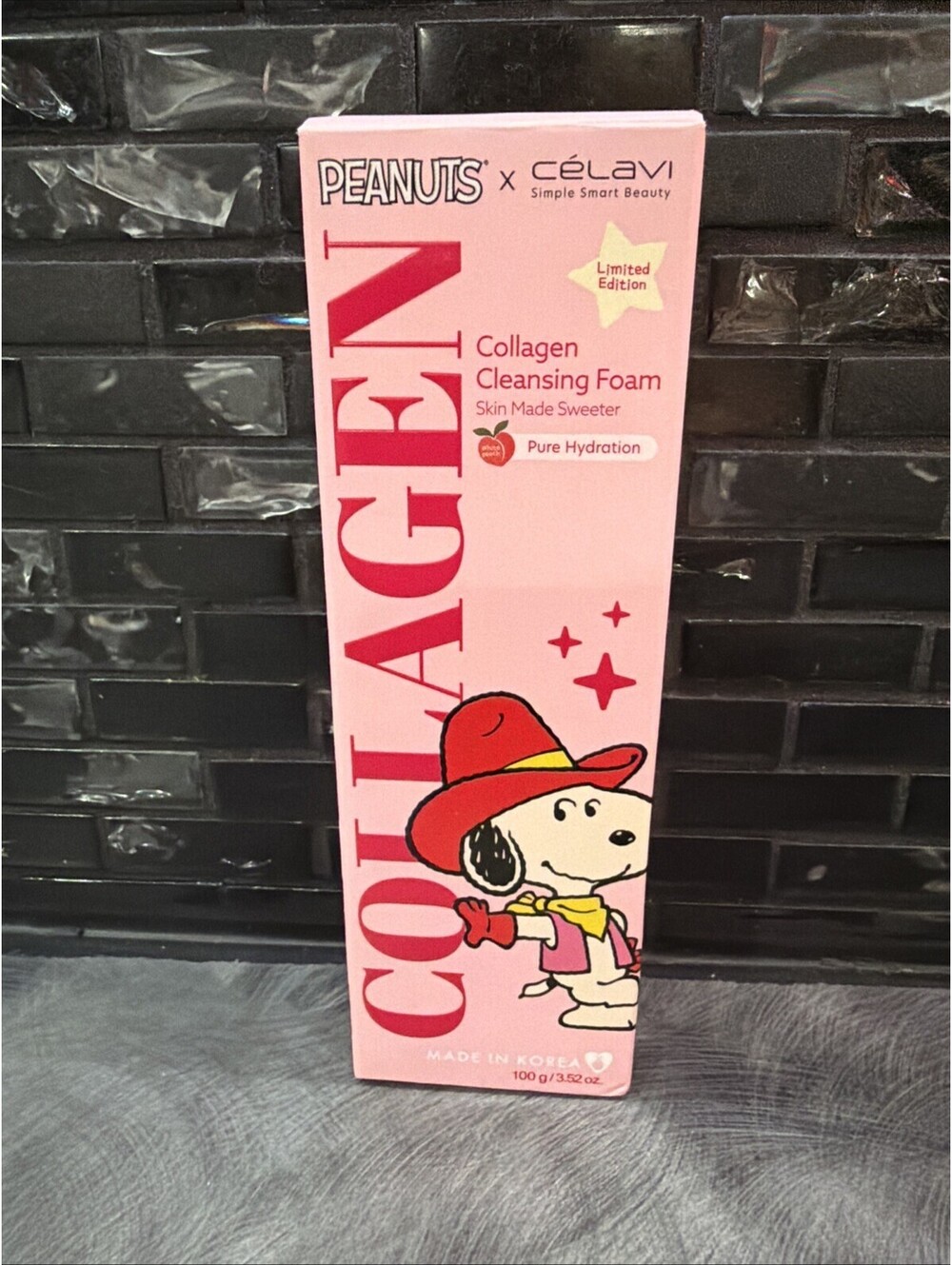 Celavi X Peanuts Collagen Cleansing Foam Limited Edition NIB
